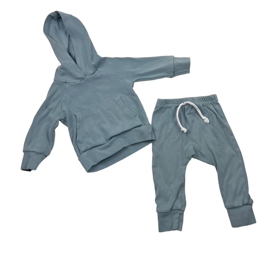Little One Shop Blue Hoodie & Pants Set